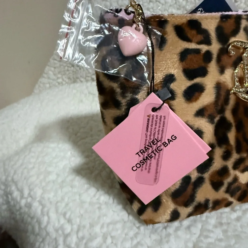 NWT Juicy Couture Leopard Print Cosmetic Bag